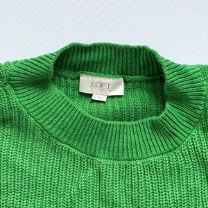 Loft Vibrant Green Sweater